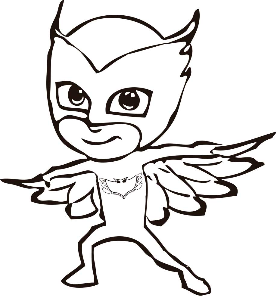 dibujos de pjmasks para colorear