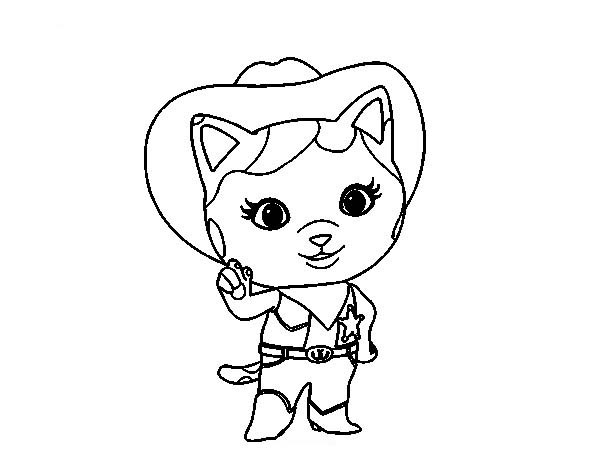 dibujos de sheriff callie para colorear