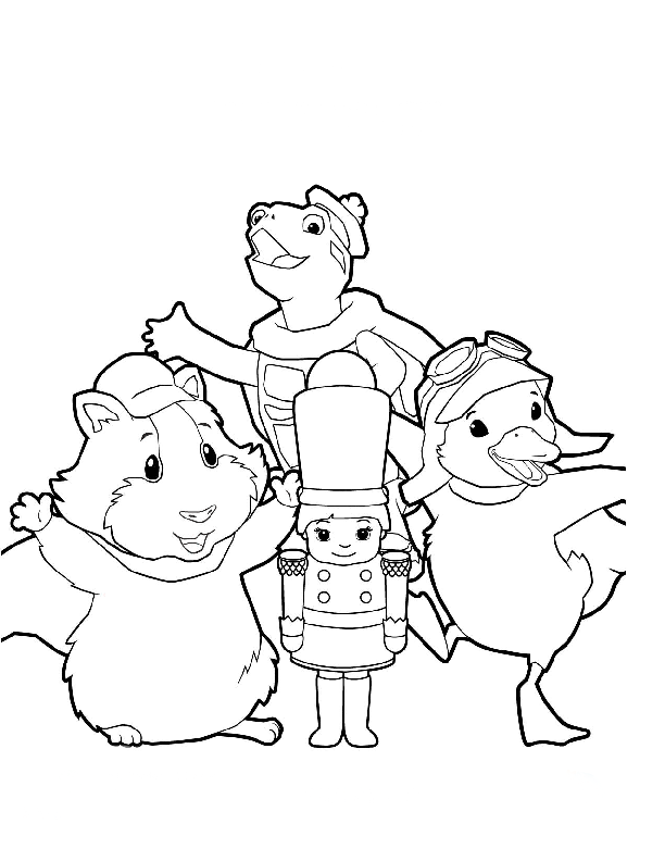 dibujos de wonder pets para colorear