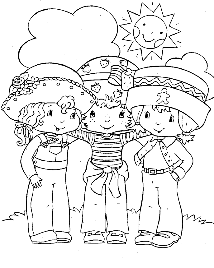 dibujos para colorear de amistad