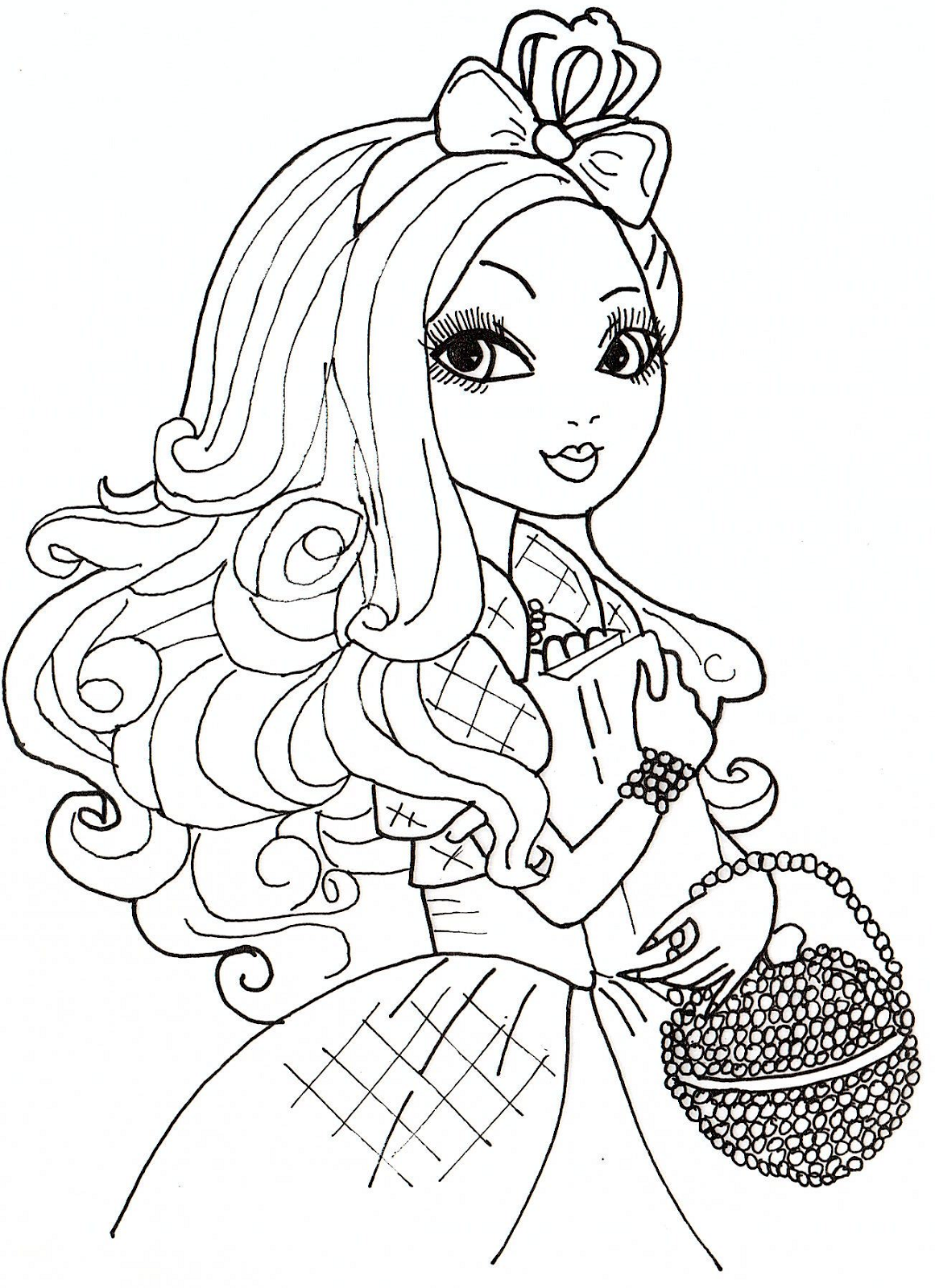 dibujos para colorear de ever after high