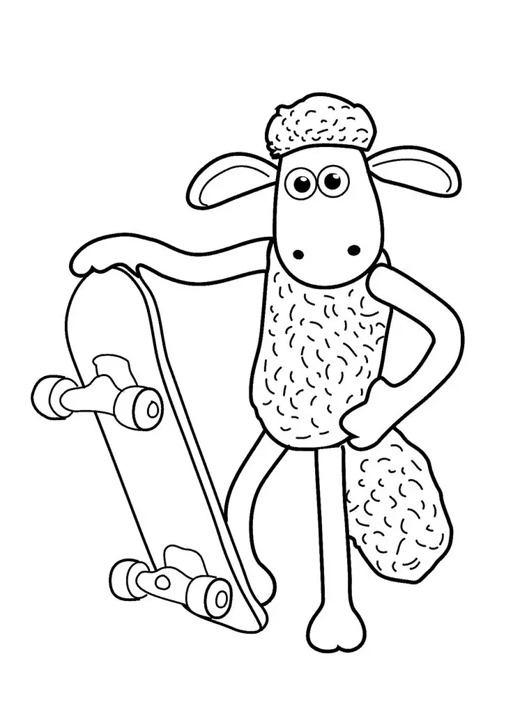 dibujos para colorear de la oveja shaun