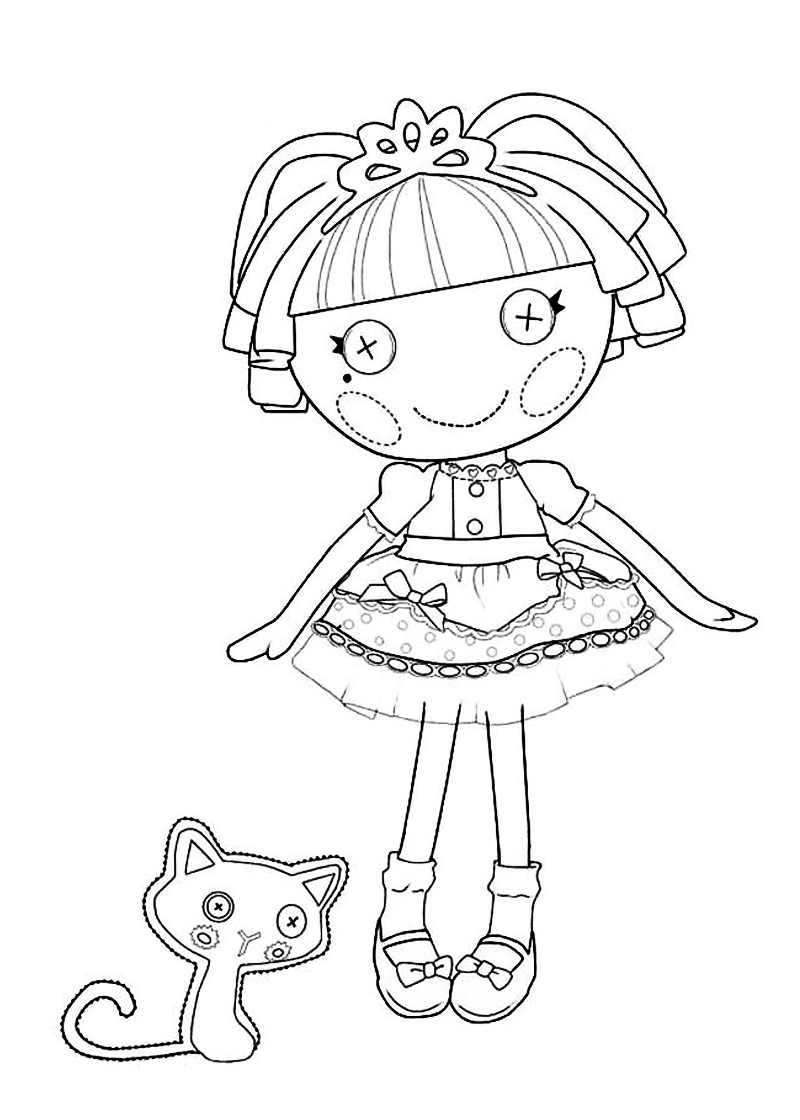 dibujos para colorear de lalaloopsy