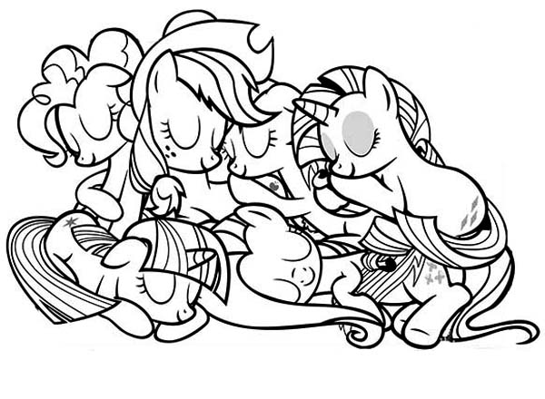 dibujos para colorear little pony