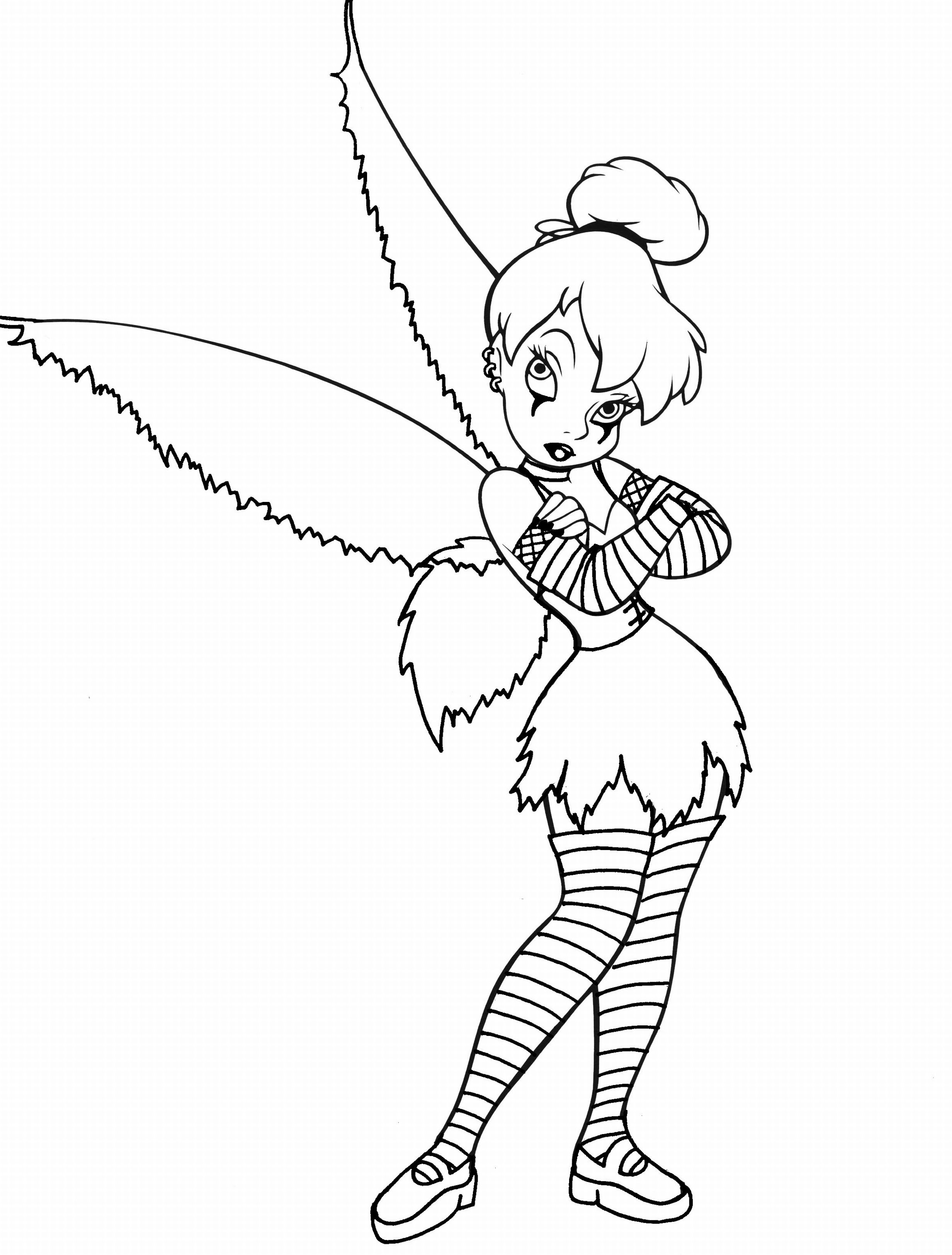 dibujos para colorear tinkerbell