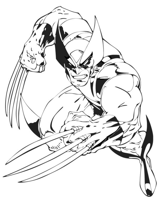 dibujos para colorear wolverine