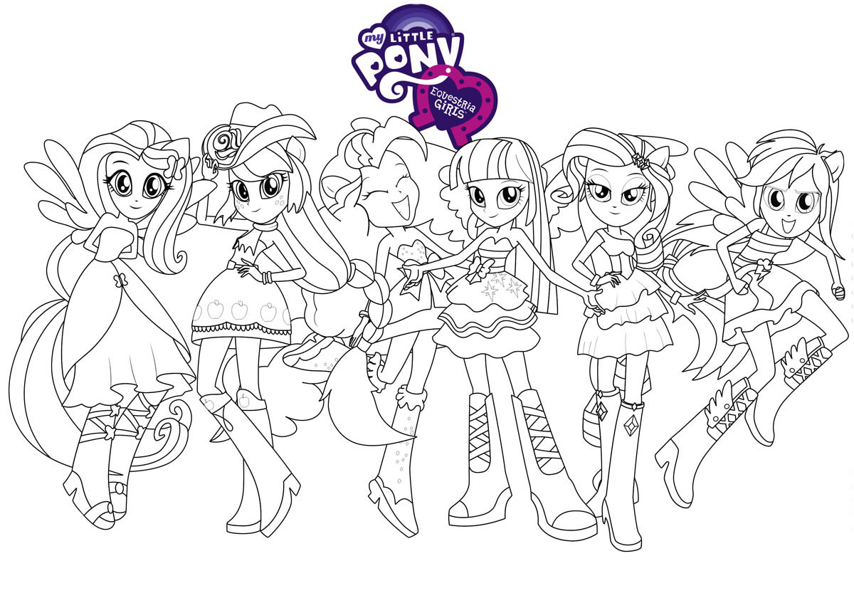 dibujos para pintar de equestria girls