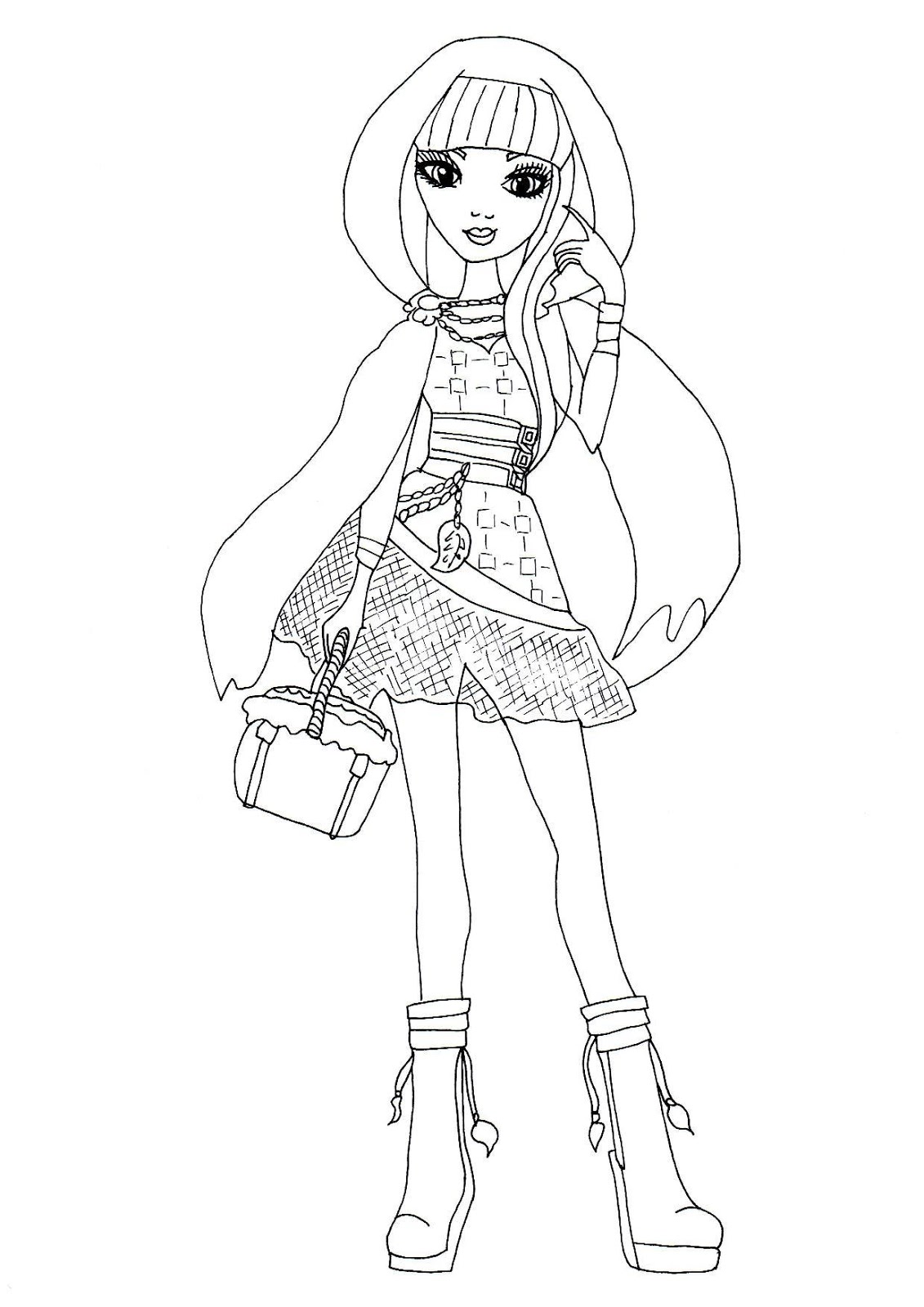 dibujos para pintar de ever after high