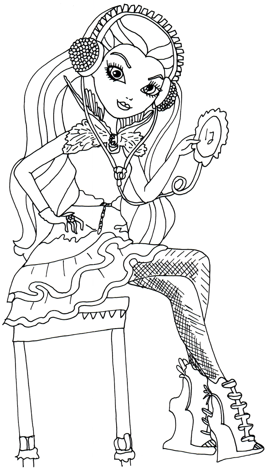 dibujos para pintar de ever after high