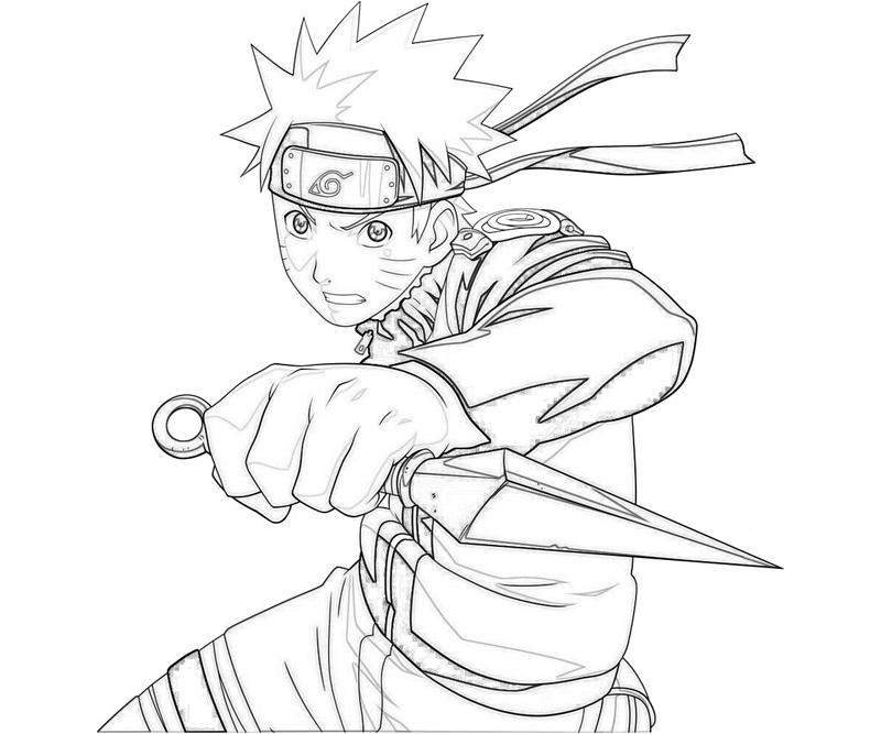 dibujos para pintar de naruto