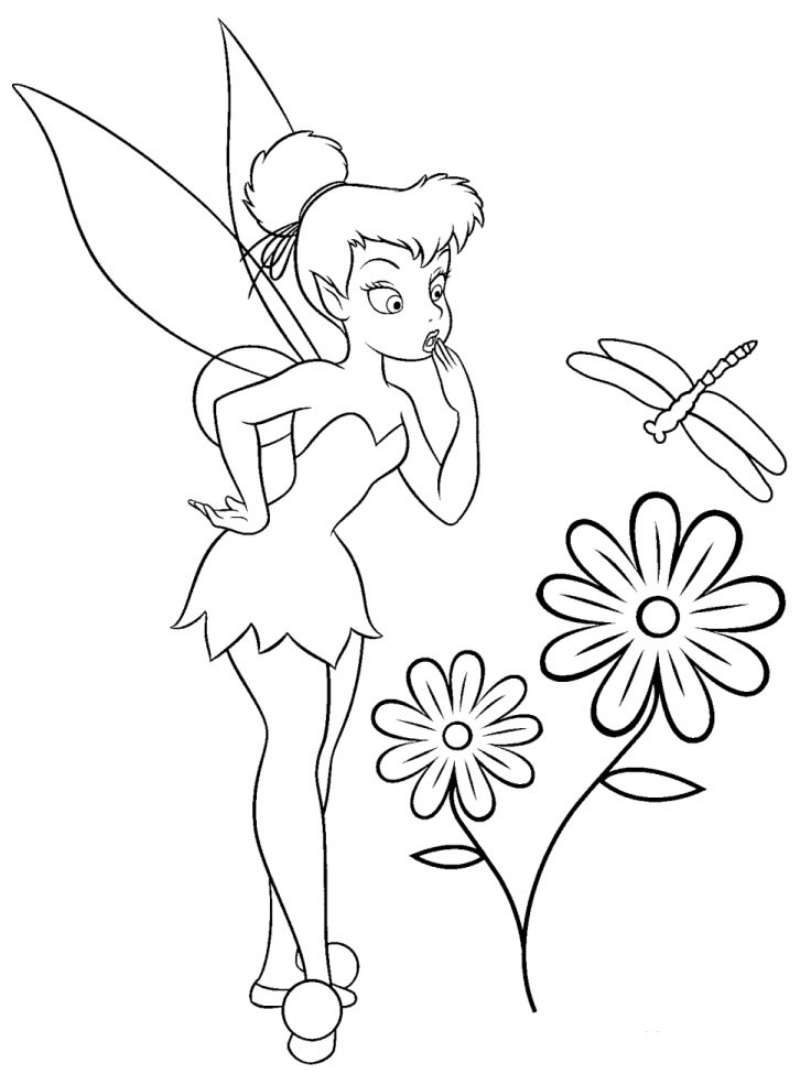 dibujos para pintar de tinkerbell