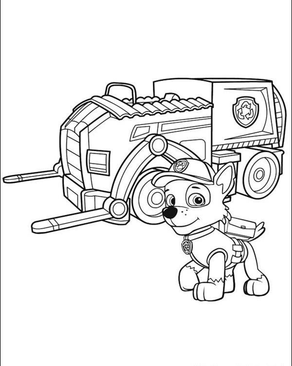 dibujos paw patrol para pintar