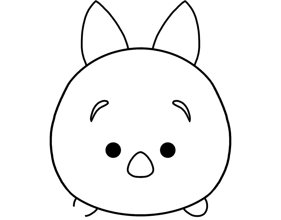 disney tsum tsum para colorear piglet