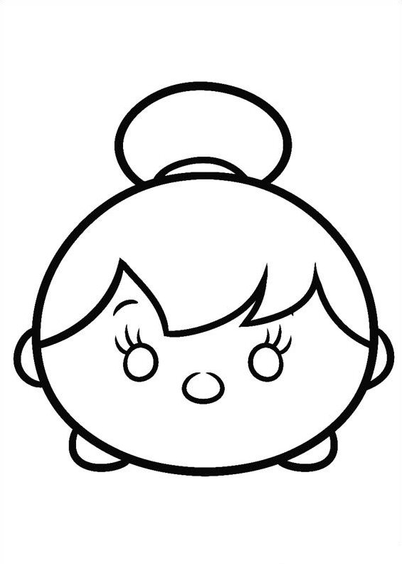 disney tsum tsum para colorear tinkerbell