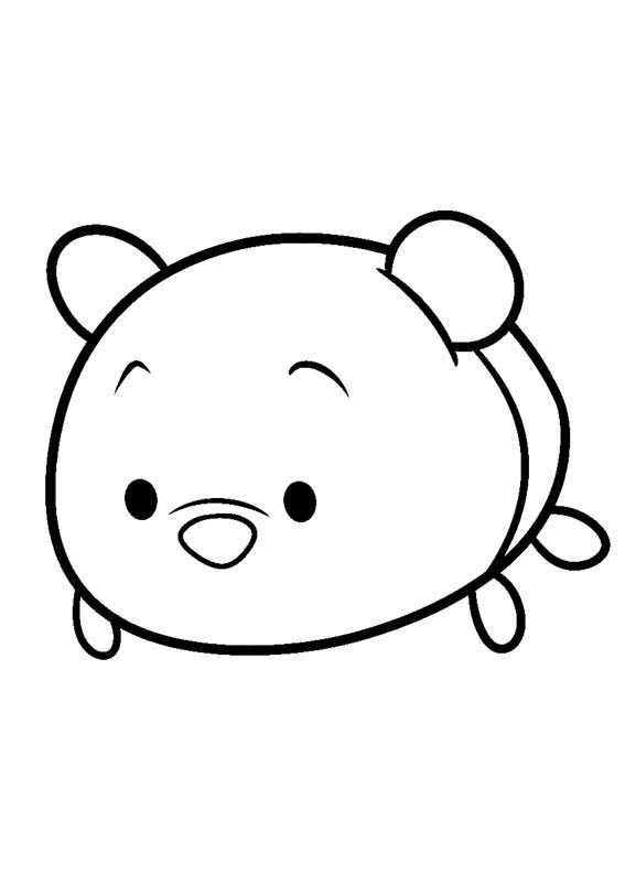 disney tsum tsum para colorear winnie pooh