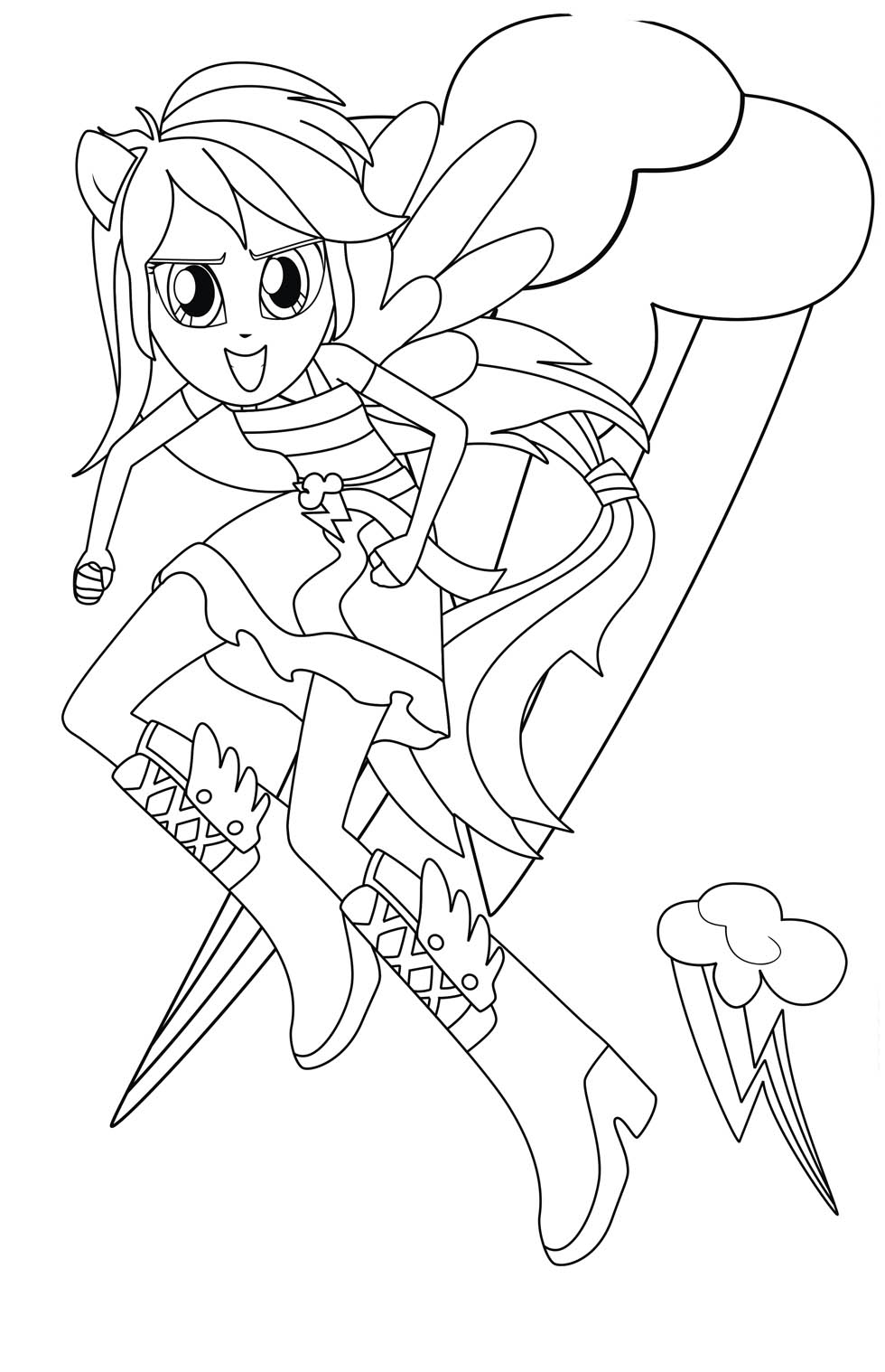 equestria girls dibujos para colorear