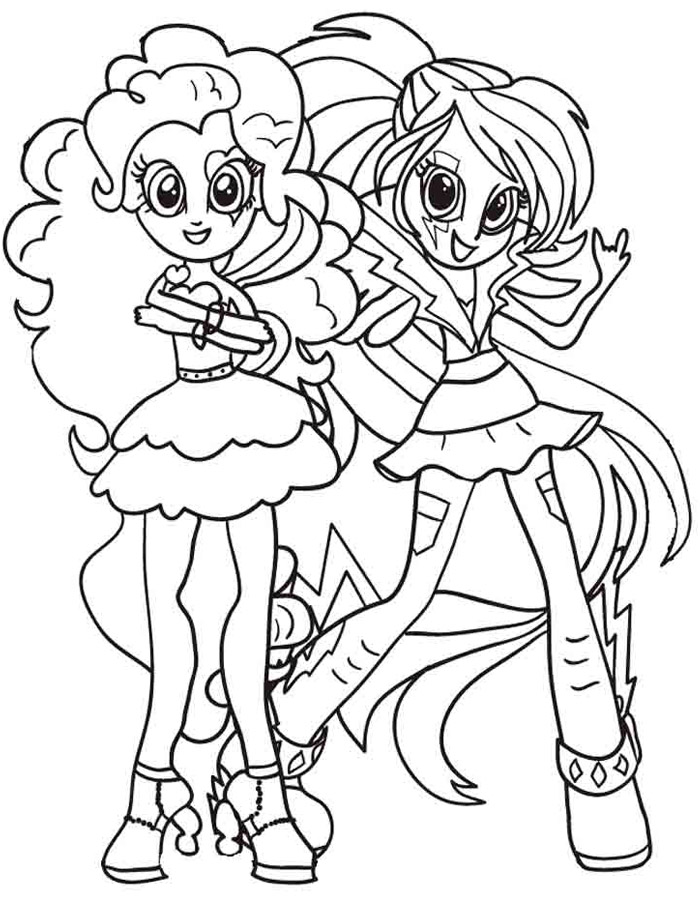 equestria girls para pintar