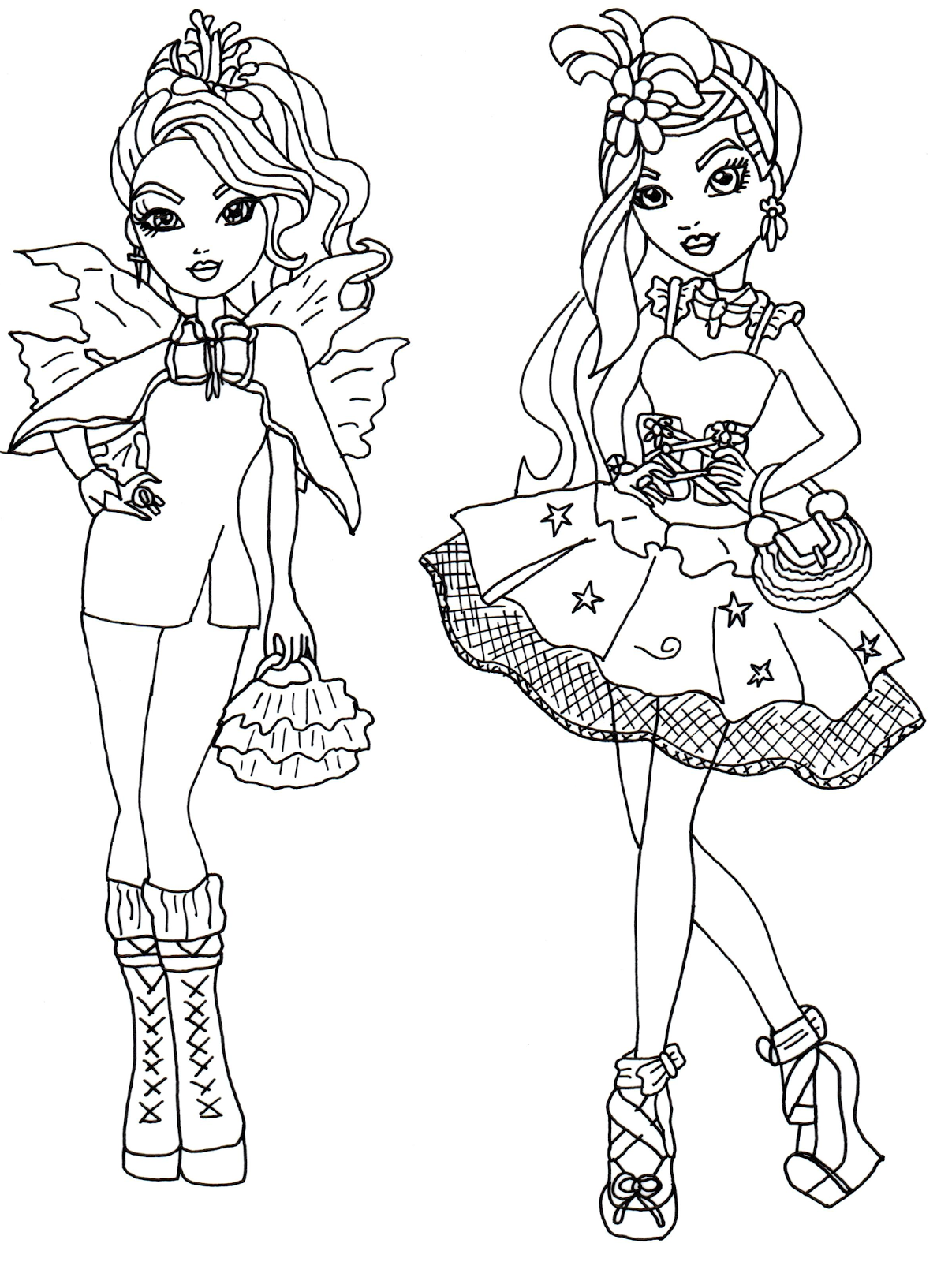 ever after high dibujos para colorear e imprimir