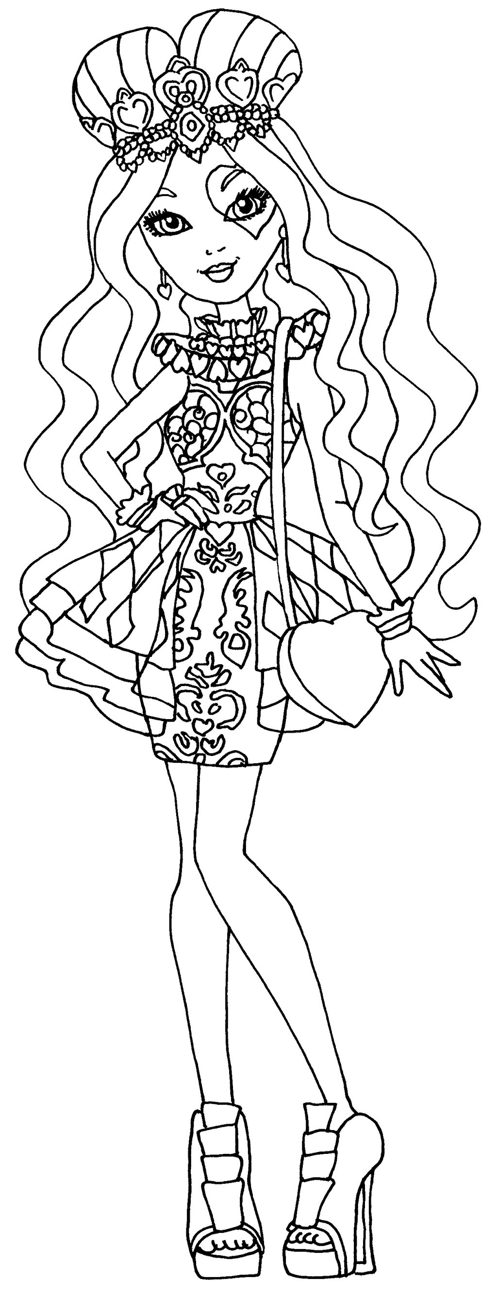 figuras de ever after high para colorear