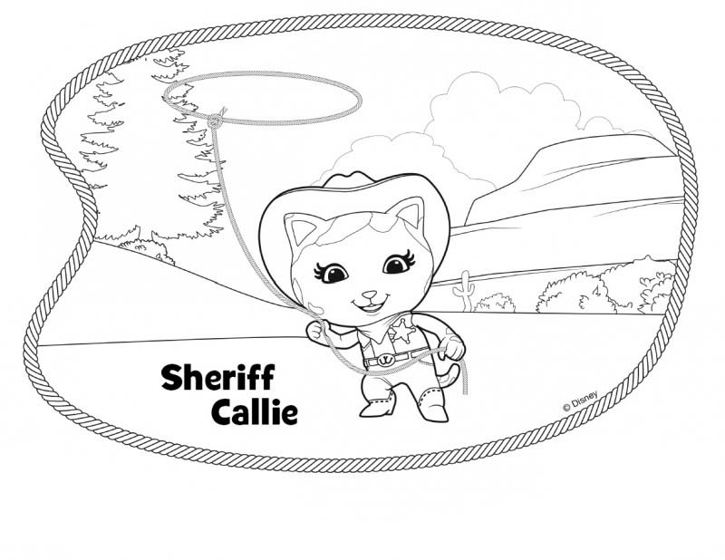 figuras de sheriff para colorear