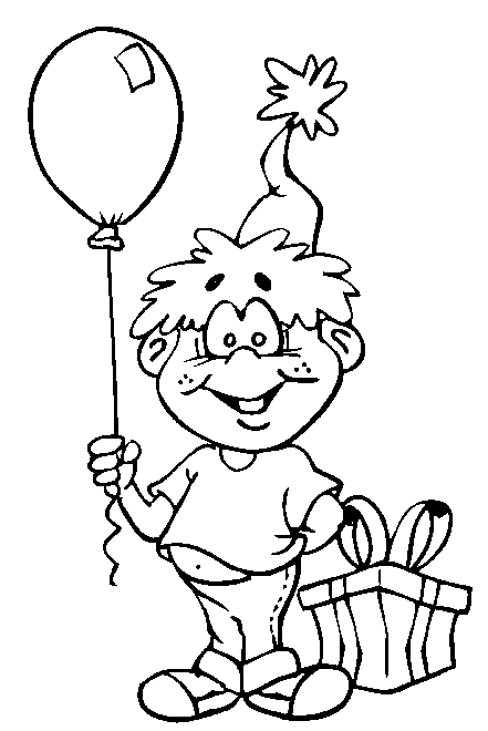 globos de cumpleanos para colorear 4