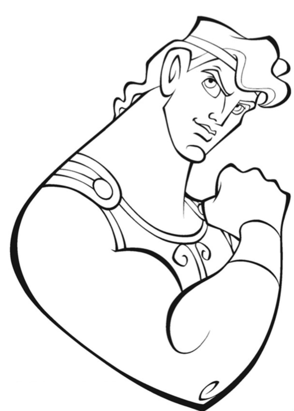 hercules para colorear e imprimir