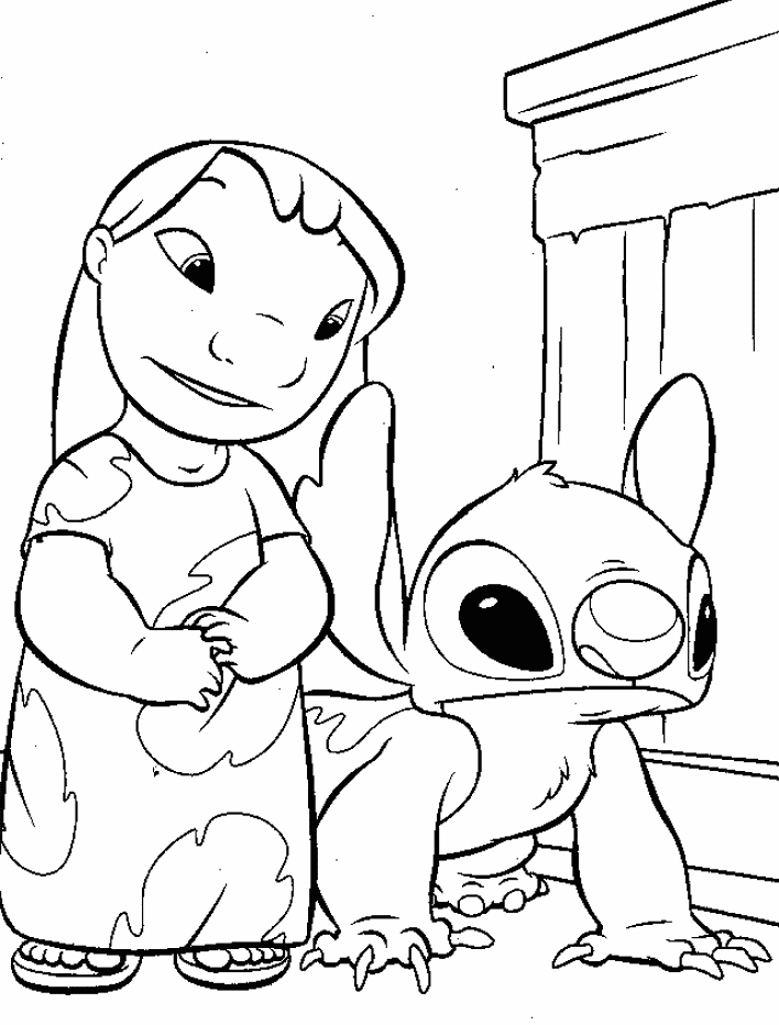 imagenes de Lilo y Stitch para colorear