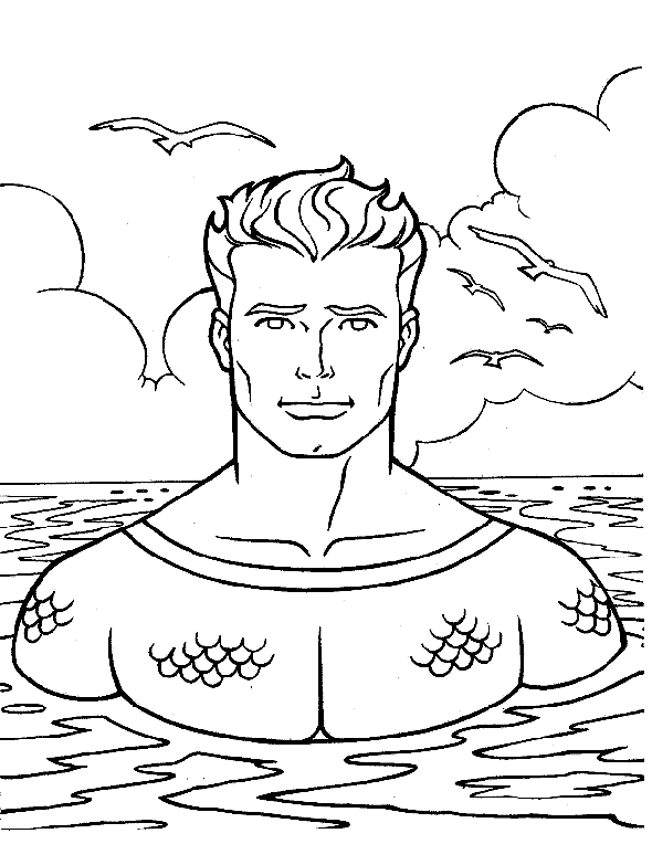 imagenes de aquaman para pintar