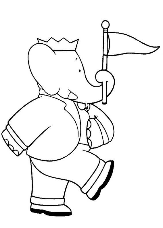 imagenes de babar para pintar