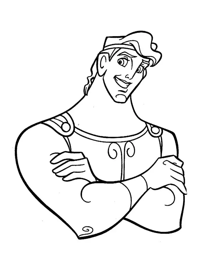  Hercules para colorear, pintar e imprimir