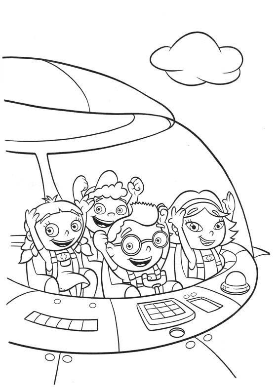 imagenes de little einsteins para colorear