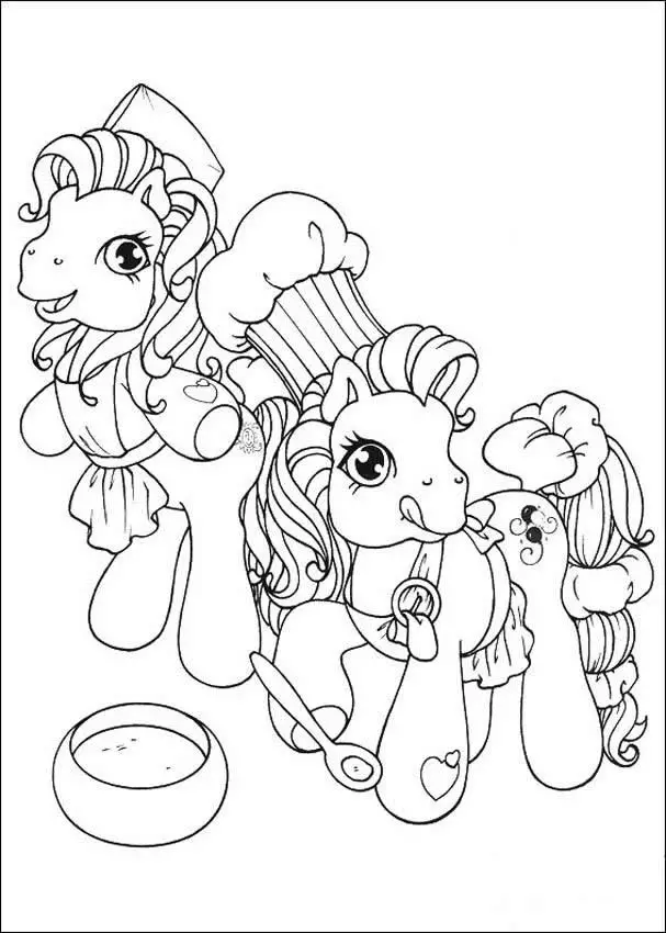 imagenes de little pony para colorear