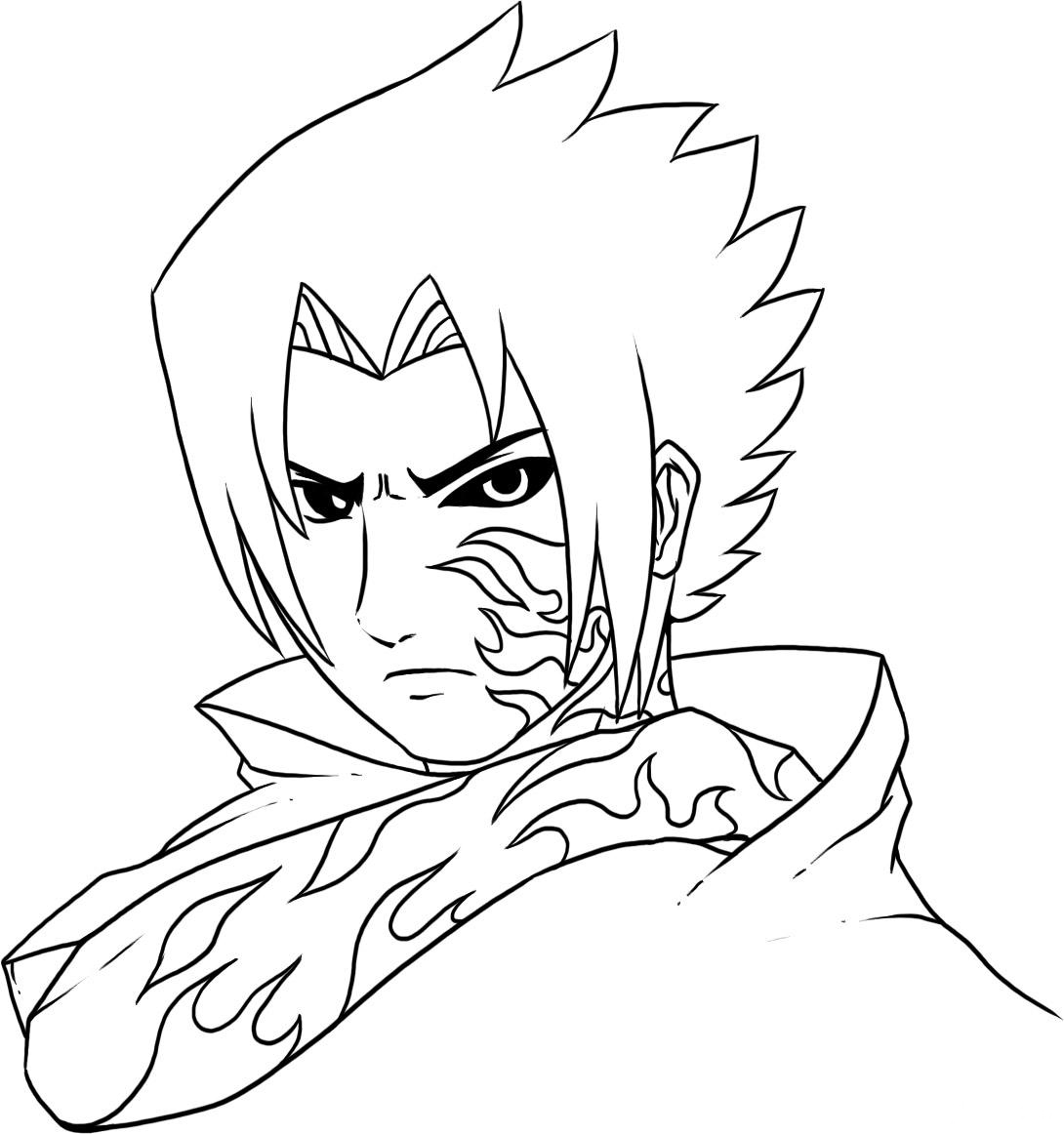 sasuke para colorir  Dibujos de naruto faciles, Cómo dibujar