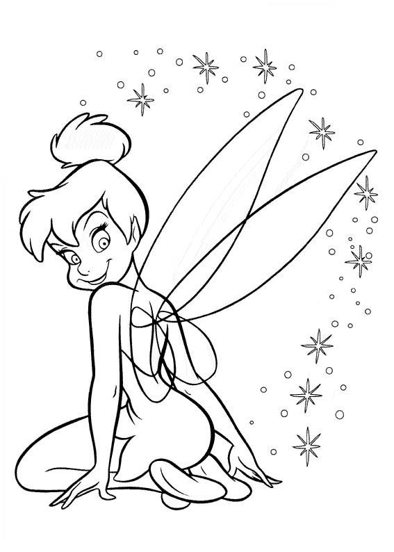 imagenes de tinkerbell para colorear