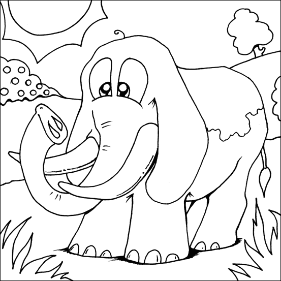 imagenes de un mamut para colorear