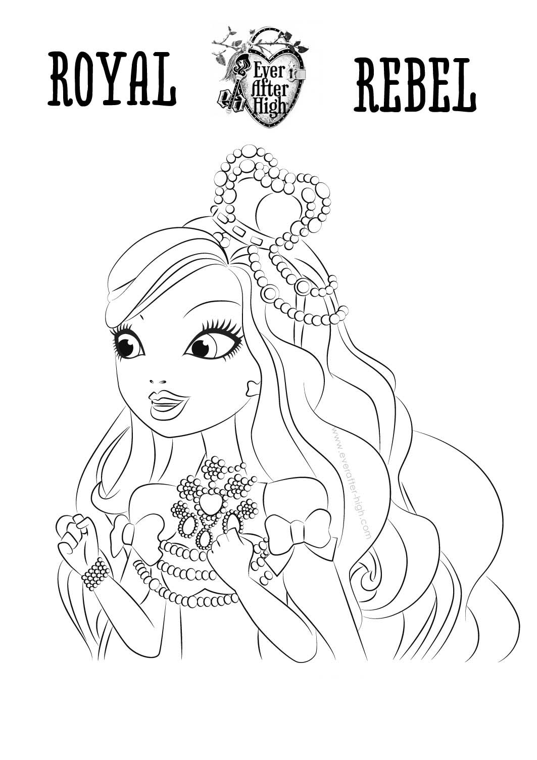 imagenes para colorear de ever after high