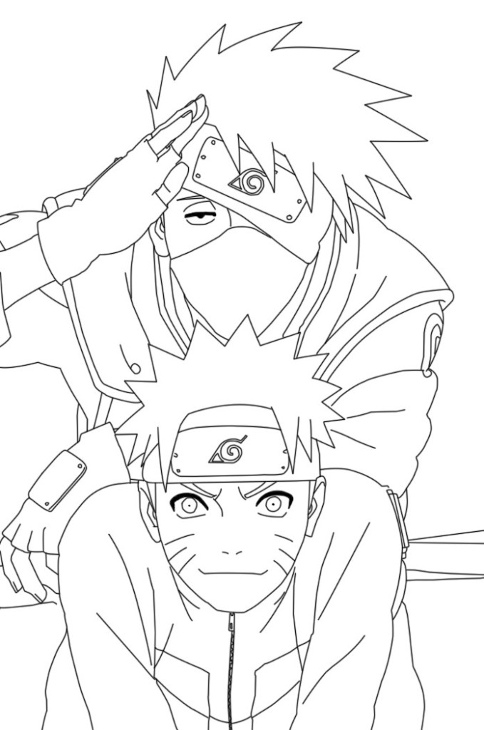 imagenes para colorear de naruto