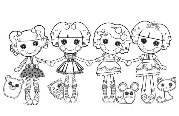 lalaloopsy dibujos para colorear