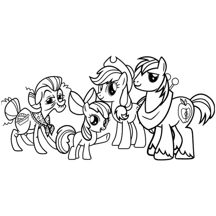 little pony para colorear