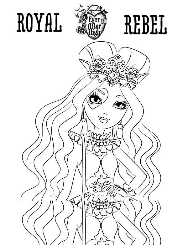 lizzie hearts Ever After High para colorear