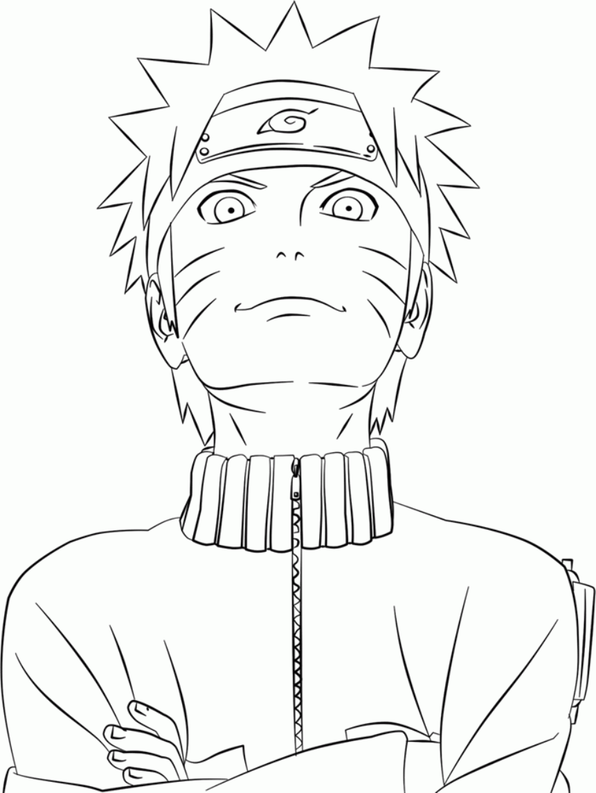 naruto shippuden para pintar