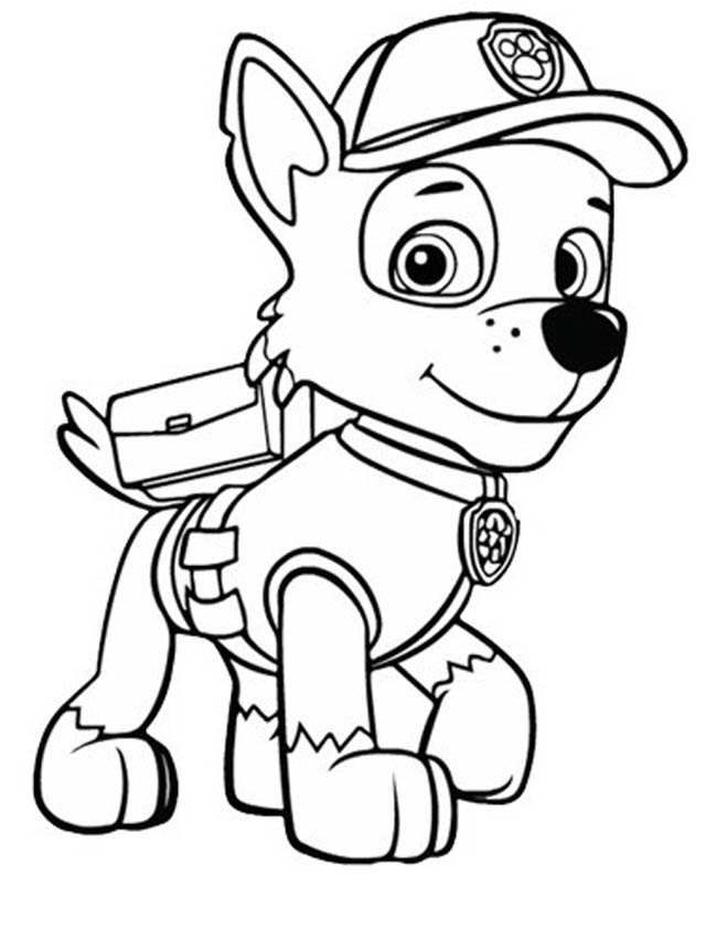 patrulla canina para imprimir y colorear