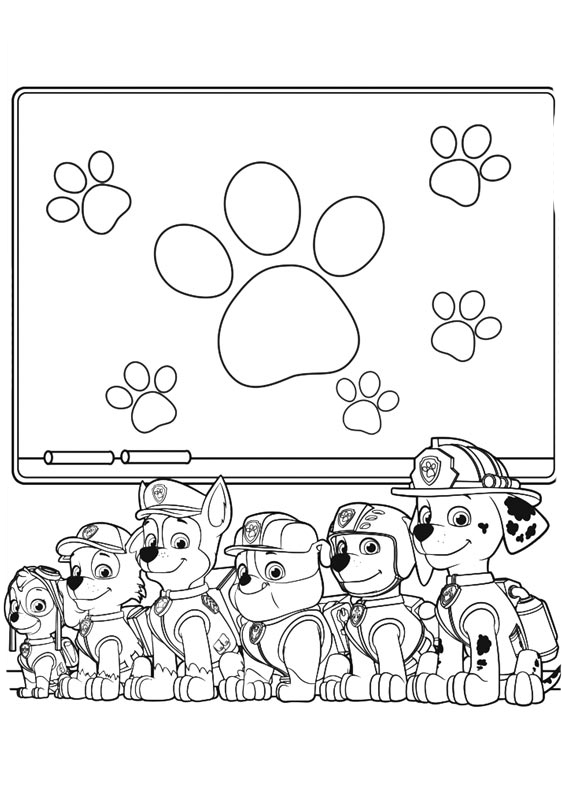 paw patrol para imprimir