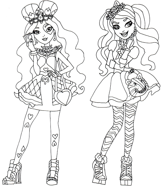 personajes de ever after high para colorear