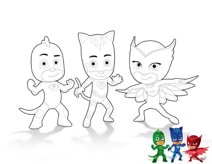 pjmasks para colorear