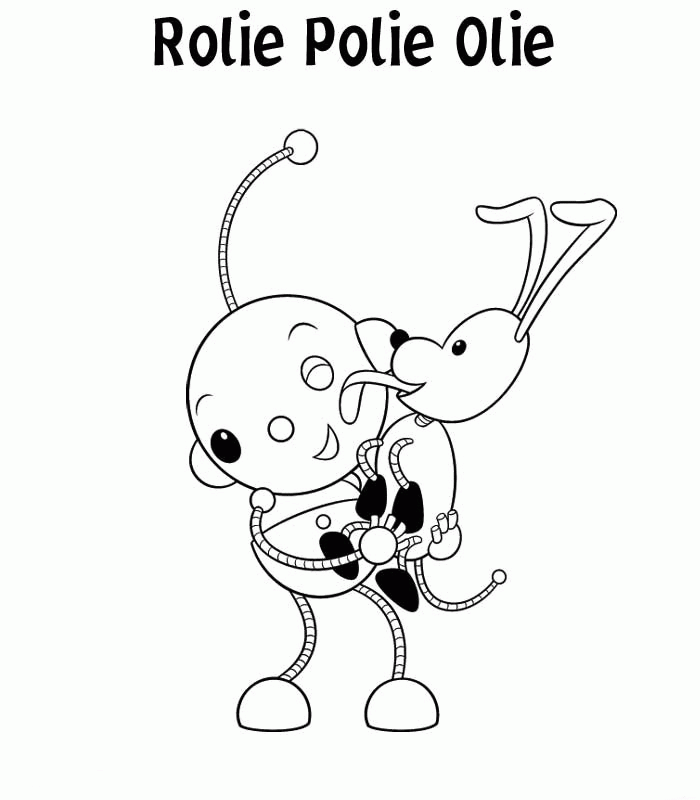 rolie polie olie para colorear