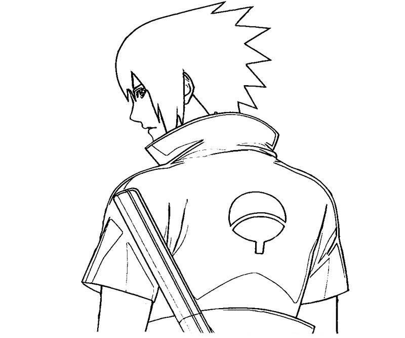 sasuke naruto para colorear