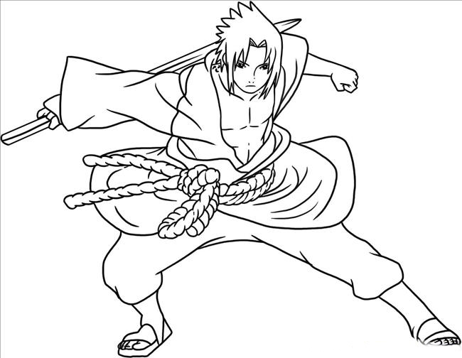 sasuke para pintar