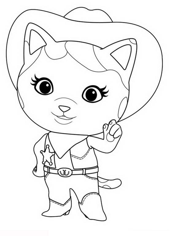 sheriff callie para colorear