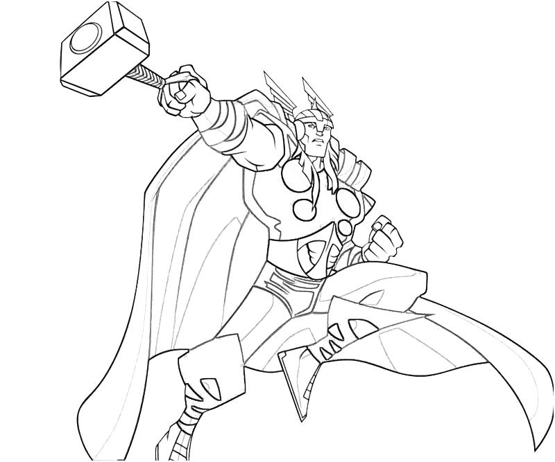 thor para colorear